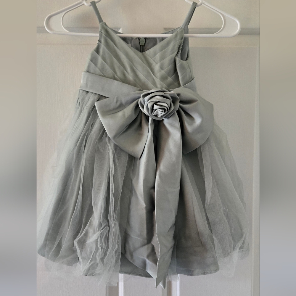 NWT Azazie Dito Flower Girl Dress, Size 2, Sage color
